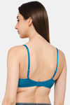 Intimacy Padded Non Wired Medium Coverage T-Shirt Bra - Sky Blue — thumbnail 4